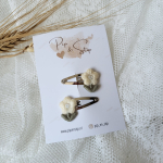 Haarspeldjes Vintage Flower Wit