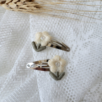 Haarspeldjes Vintage Flower Wit