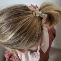 Maxi Haarelastieken Goudbloempjes