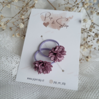 Midi Haarelastiekjes Flower Power