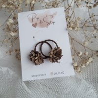 Midi Haarelastiekjes Flower Power