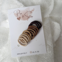 Setje Haarelastiekjes Ribbel