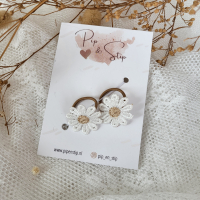 Mini Haarelastiekjes Madeliefjes