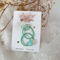 Midi Haarelastiekjes Shiny Hearts