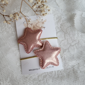 Maxi Haarelastieken Stars Pink