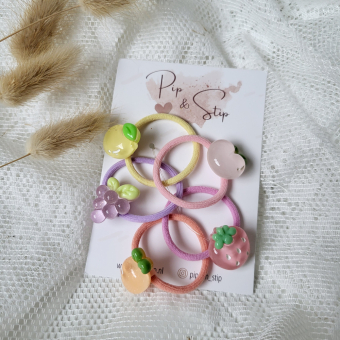 Midi Haarelastiekjes Mix Fruity