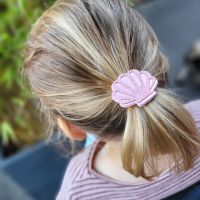 Maxi Haarelastieken Schelp Roze