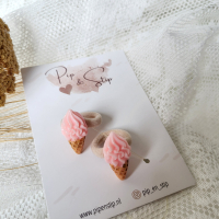 Haarelastiekjes Softijs Aardbei