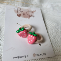 Haarelastiekjes Aardbei