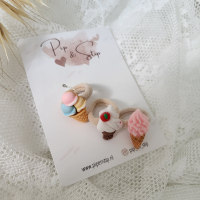 Setje Haarelastiekjes Ijssalon