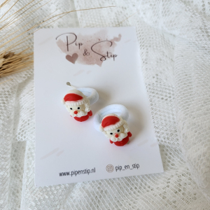 Mini Haarelastiekjes Kerstman