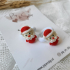 Mini Haarelastiekjes Kerstman