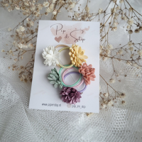 Midi Haarelastiekjes Flower Power Summer Mix