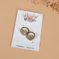 Mini Haarelastiekjes Golden Hearts