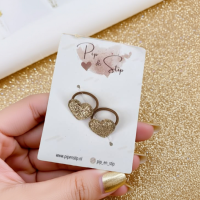 Mini Haarelastiekjes Golden Hearts