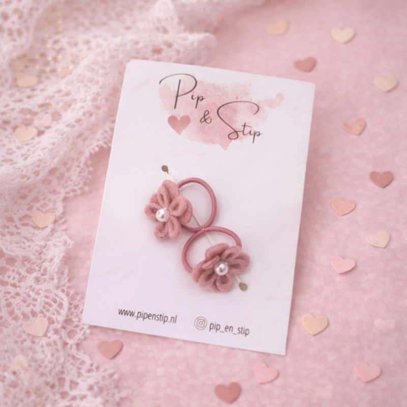Mini Haarelastiekjes Belle Bloom