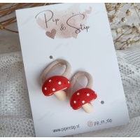 Haarelastiekjes Paddestoel