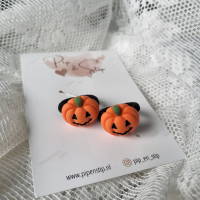 Mini Haarelastiekjes Pompoen