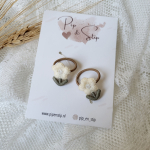 Mini Haarelastiekjes Vintage Flower Wit