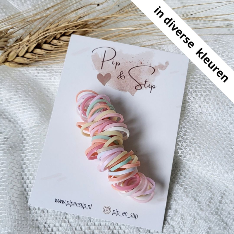 Setje Rubberen Haarelastiekjes