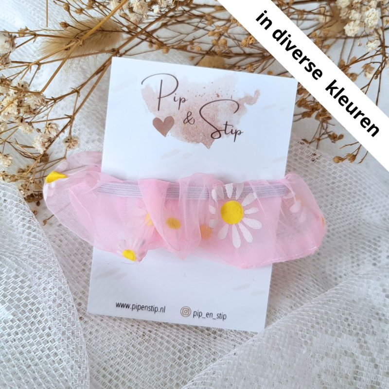 Scrunchie Madeliefjes