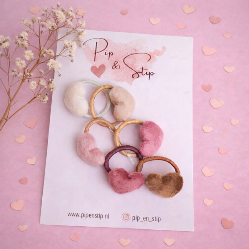 Mini Haarelastiekjes Sweethearts Mix