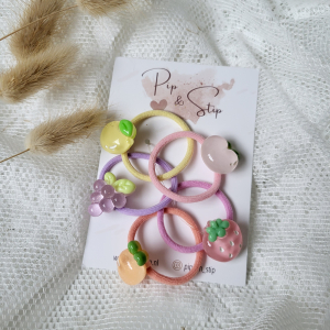Midi Haarelastiekjes Mix Fruity Midi Haarelastiekjes Mix Fruity