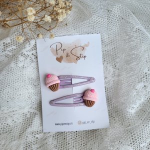 Haarspeldjes Cupcake