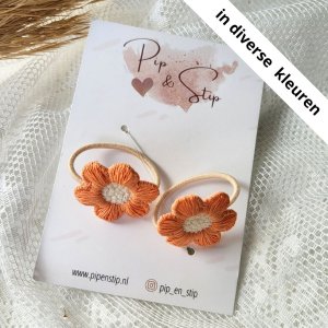 Midi Haarelastieken Flowers