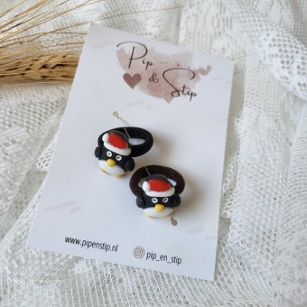 Mini Haarelastiekjes Pinguin
