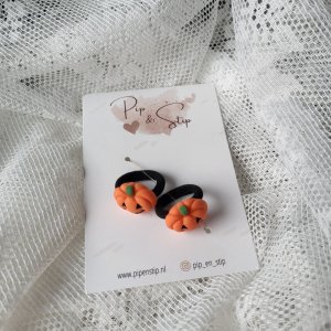 Mini Haarelastiekjes Pompoen