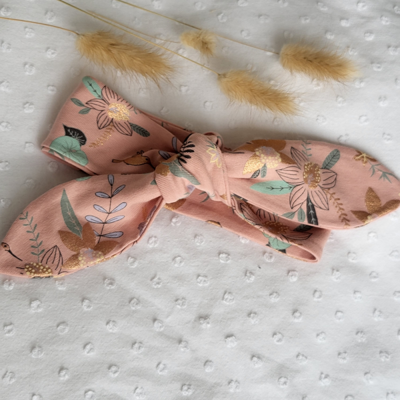 Haarband Bloemen Roségoud