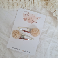 Maxi Haarspeldjes Pompom Teddy