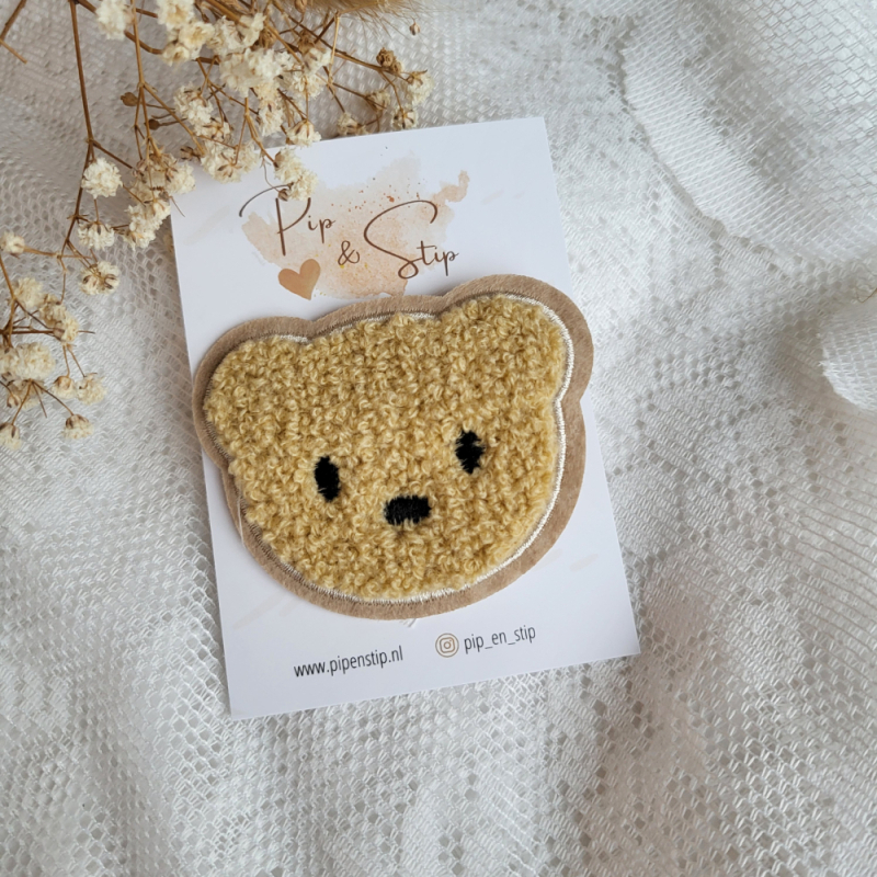 Alligatorspeld Teddy Beige