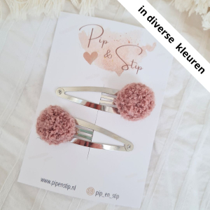 Maxi Haarspeldjes Pompom Teddy