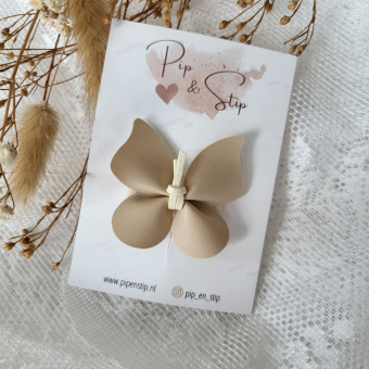 Alligatorspeldje Papillon Beige