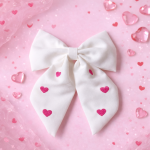 Haarstrik Bow In Love Wit