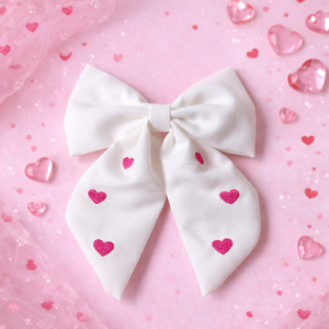Haarstrik Bow In Love Wit