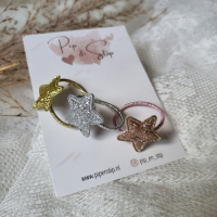 Midi Haarelastiekjes Twinkle Stars Mix