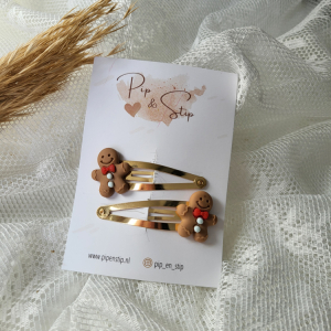 Haarspeldjes Peperkoekmannetje