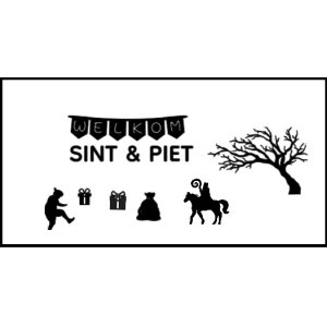 Raamstickers Thema Sint (aanvulling op de huisjes)