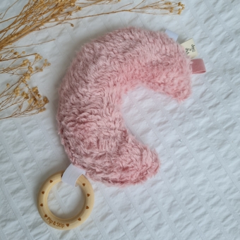 Rammelaar Fluffy Teddy Lichtroze