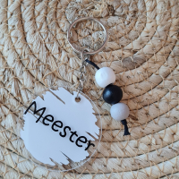Sleutelhanger Meester Wit