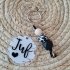Sleutelhanger Juf Wit