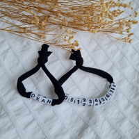 Telefoonnummer Armbandje Zwart