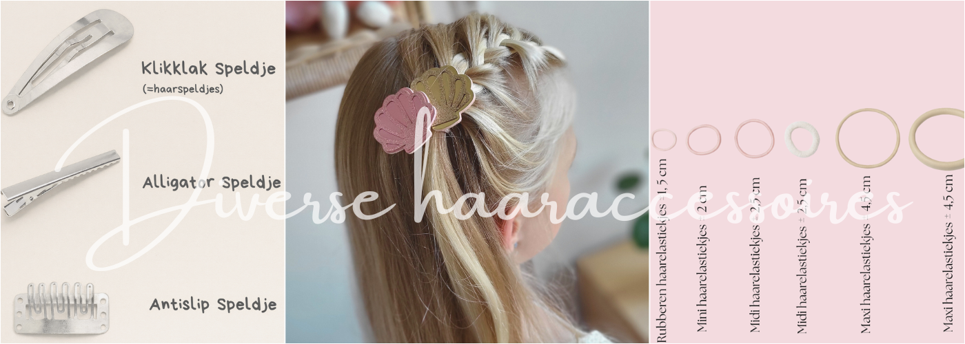 Haarspeldjes met schelpen en strikjes