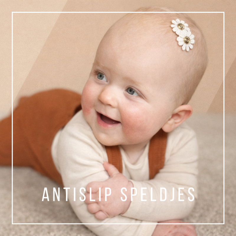 Antislip haarspeldjes met madeliefjes