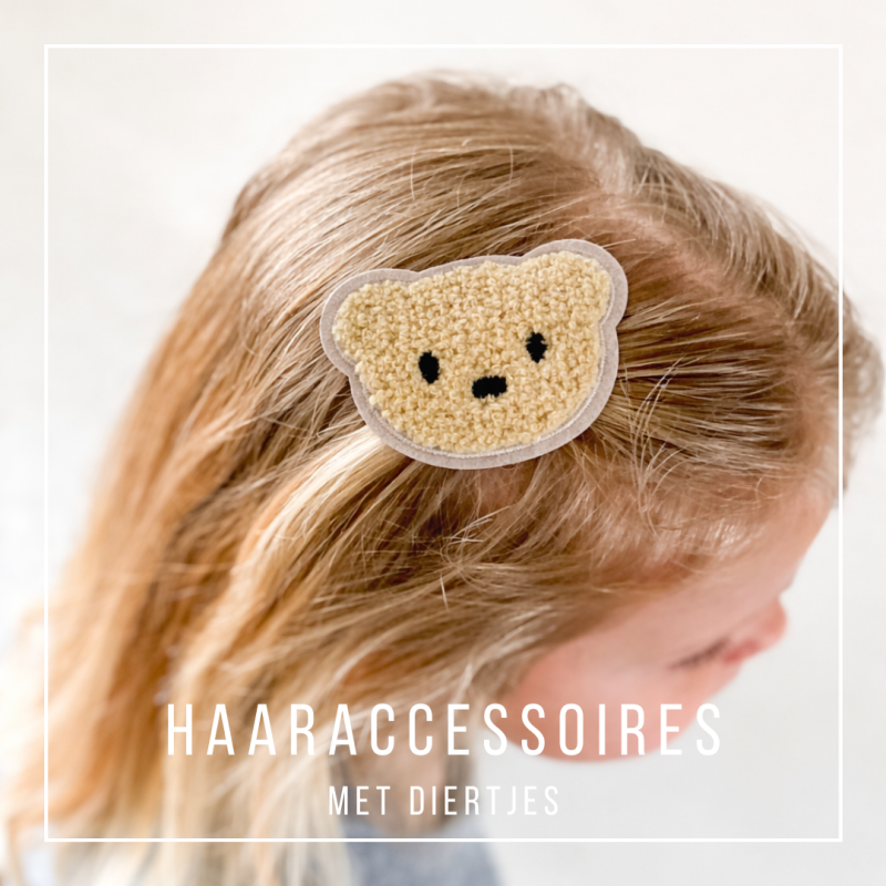 Haarspeld met teddy