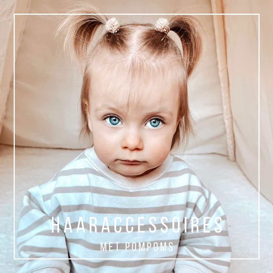 Haarelastiekjes met pompoms