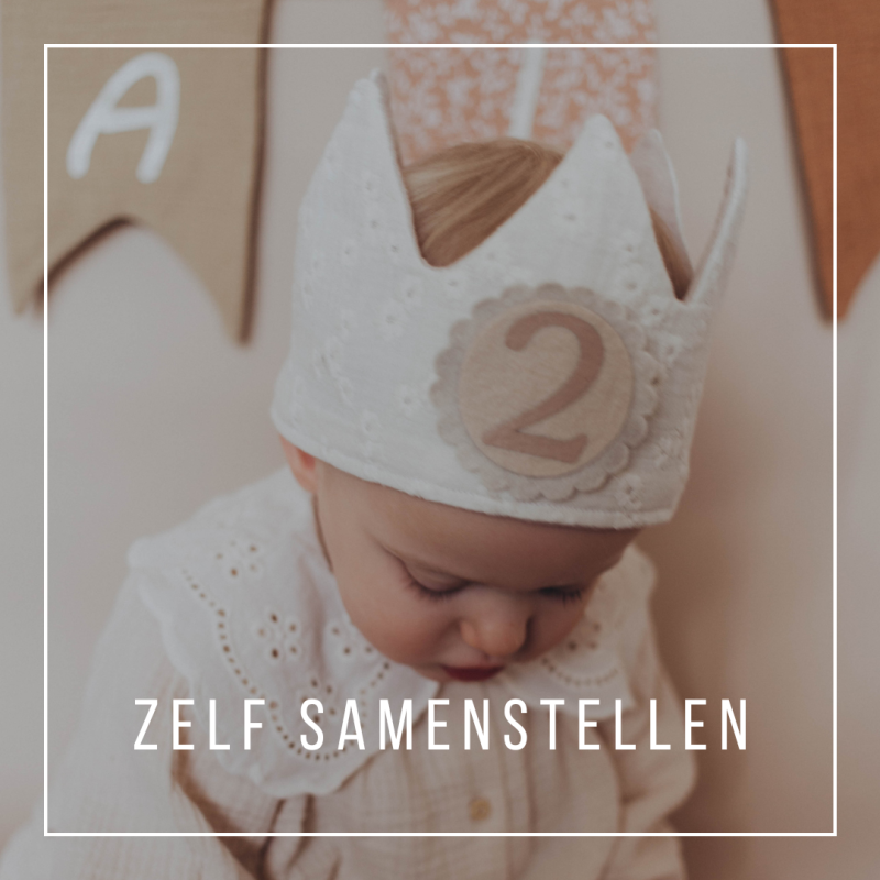 Verjaardagskroon en vlaggenlijn zelf samenstellen